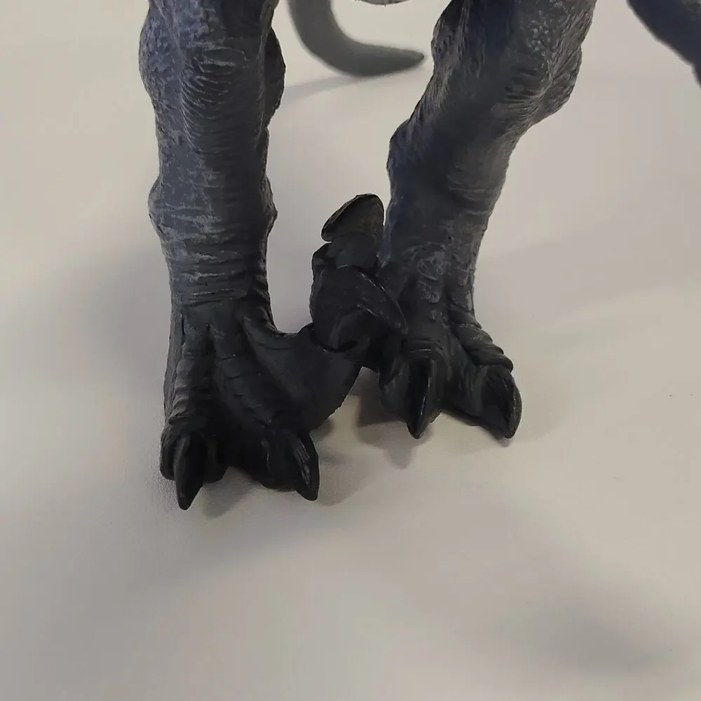 Velociraptor WM 1905 Dinosaur Figure Dark Grey Yellow Purple